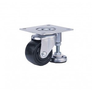 Caster With Leveling Glides