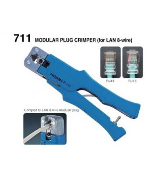 HOZAN P-711 MODULAR PLUG CRIMPER คีมย้ำปลั๊กสายแลน สายโทรศัพท์