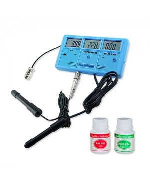 6-in-1 Water Quality Tester Aquarium EC CF TDS PH Temp C-F เครื่องวัดคุณภาพน้ำ