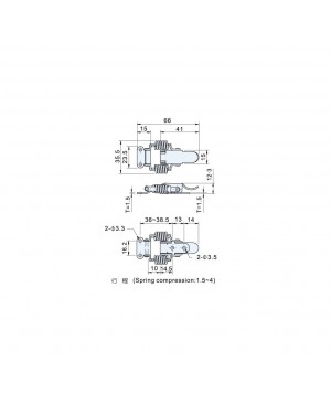 Draw Latches CS(T)-111 series - Spring Loaded Type