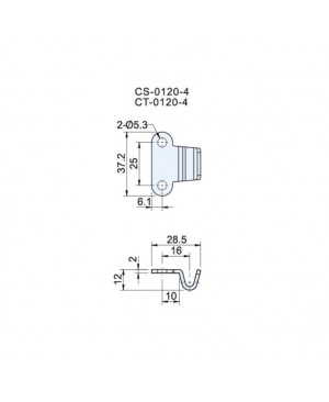 Applicable Latch Keepers CS(T)-0120-4 - Vertical Keeper