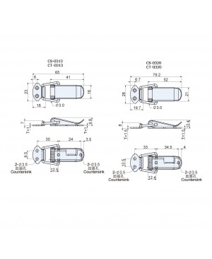 Line Latches CS(T)-03 series - Automatically close