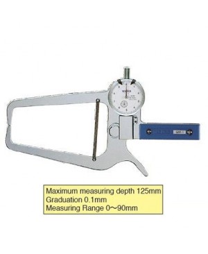 TECLOCK GM-1 External Dial Caliper Gauge 0-90/125mm เกจวัดนอกวัดความหนาท่อ