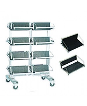 ชั้นจัดเก็บแผ่น PCB มีล้อสำหรับเข็น PCB Storage Trolley with Hanging Racks