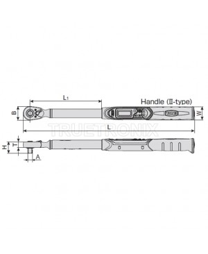 T6DT500H ประแจวัดทอร์ค 100-500Nm Digital Torque Wrench